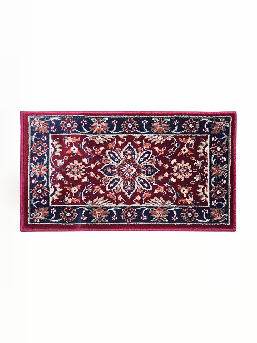 

Carpet Galore Maroon & Blue Printed Water Resistant Doormats