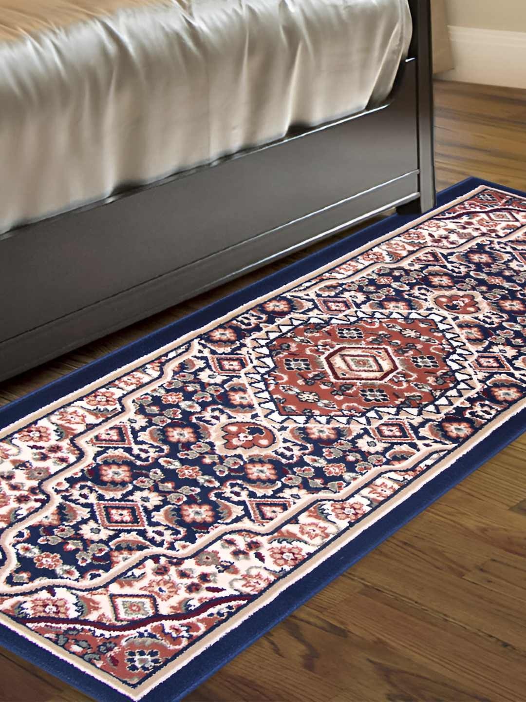 

Carpet Galore Blue Ethnic Motif Printed Floor Mat