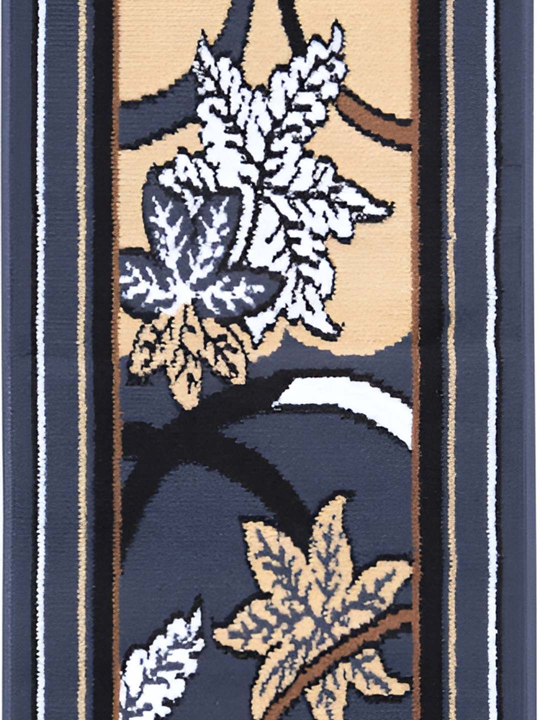 

Carpet Galore Blue Floral Printed Floor Mat