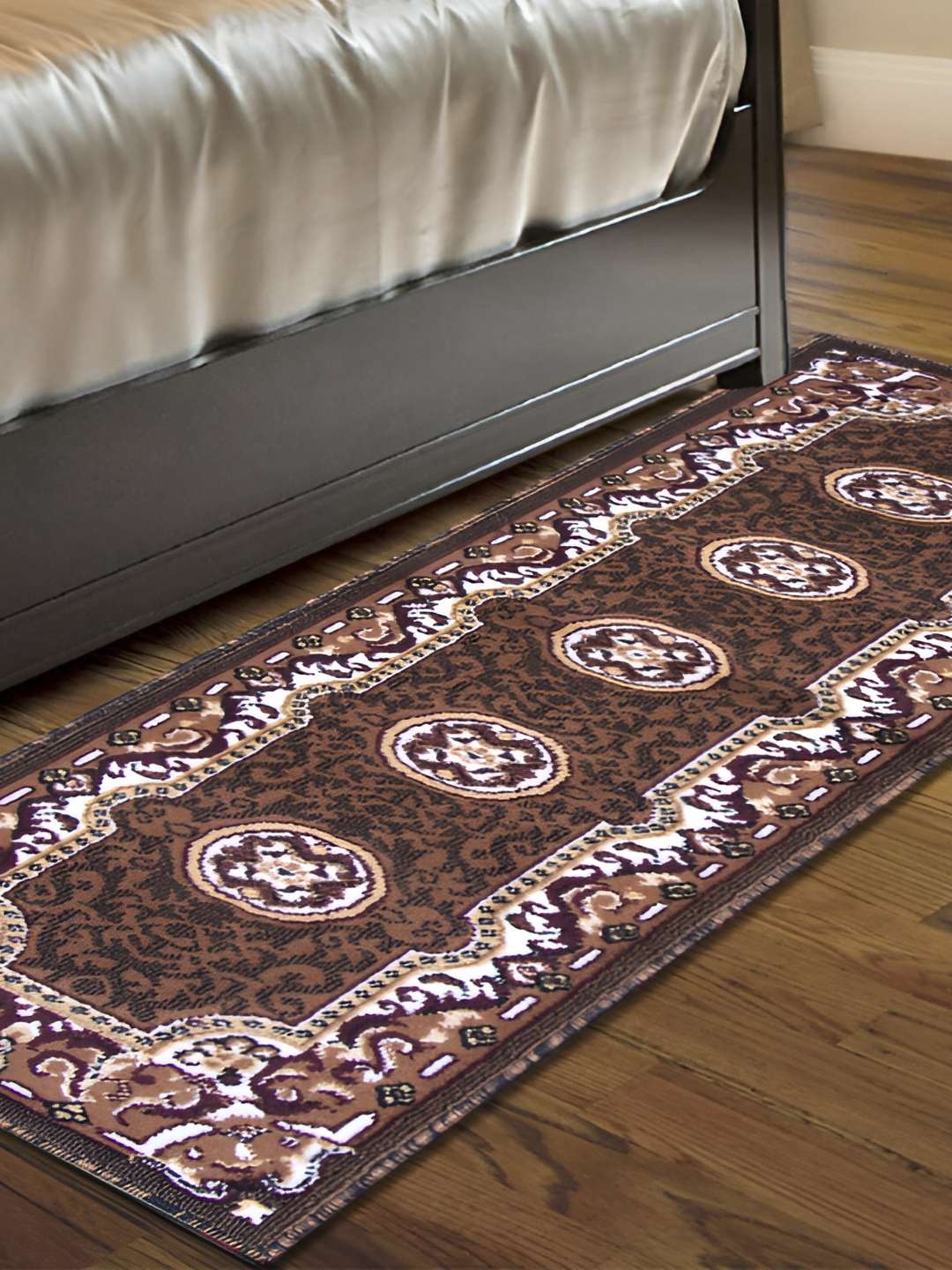 

Carpet Galore Brown Ethnic Motif Printed Acrylic Water Resistant Floor Mat