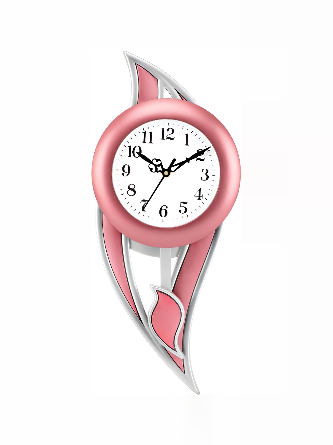 

Attractionz Pink Round Contemporary Pendulum Wall Clock