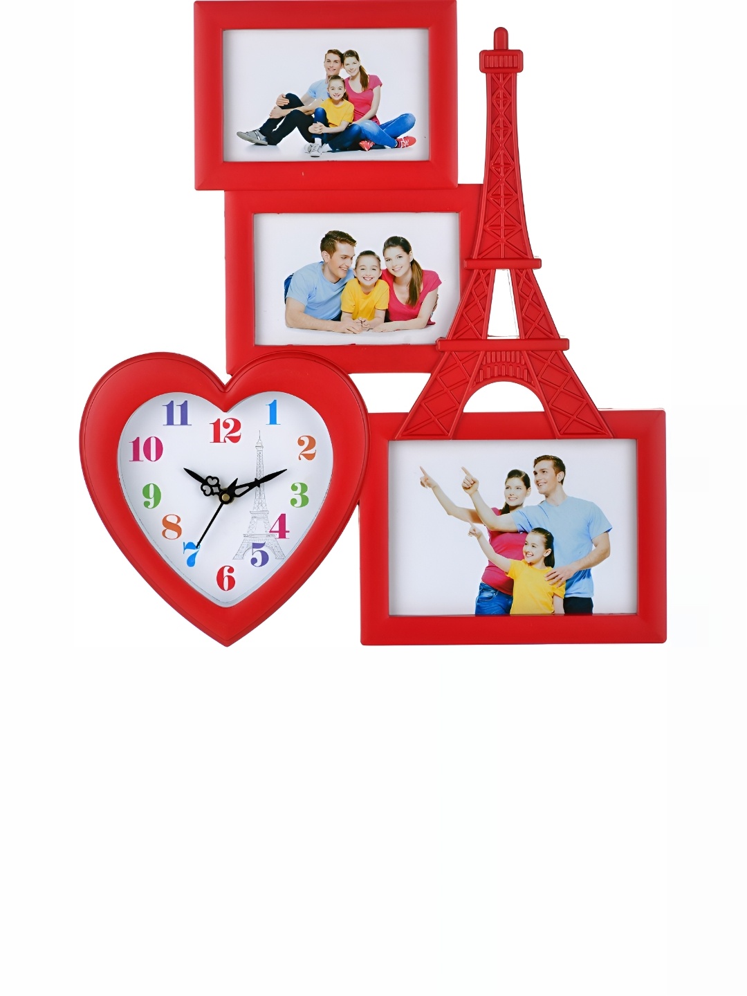 

Attractionz Red Textured Wall Clock