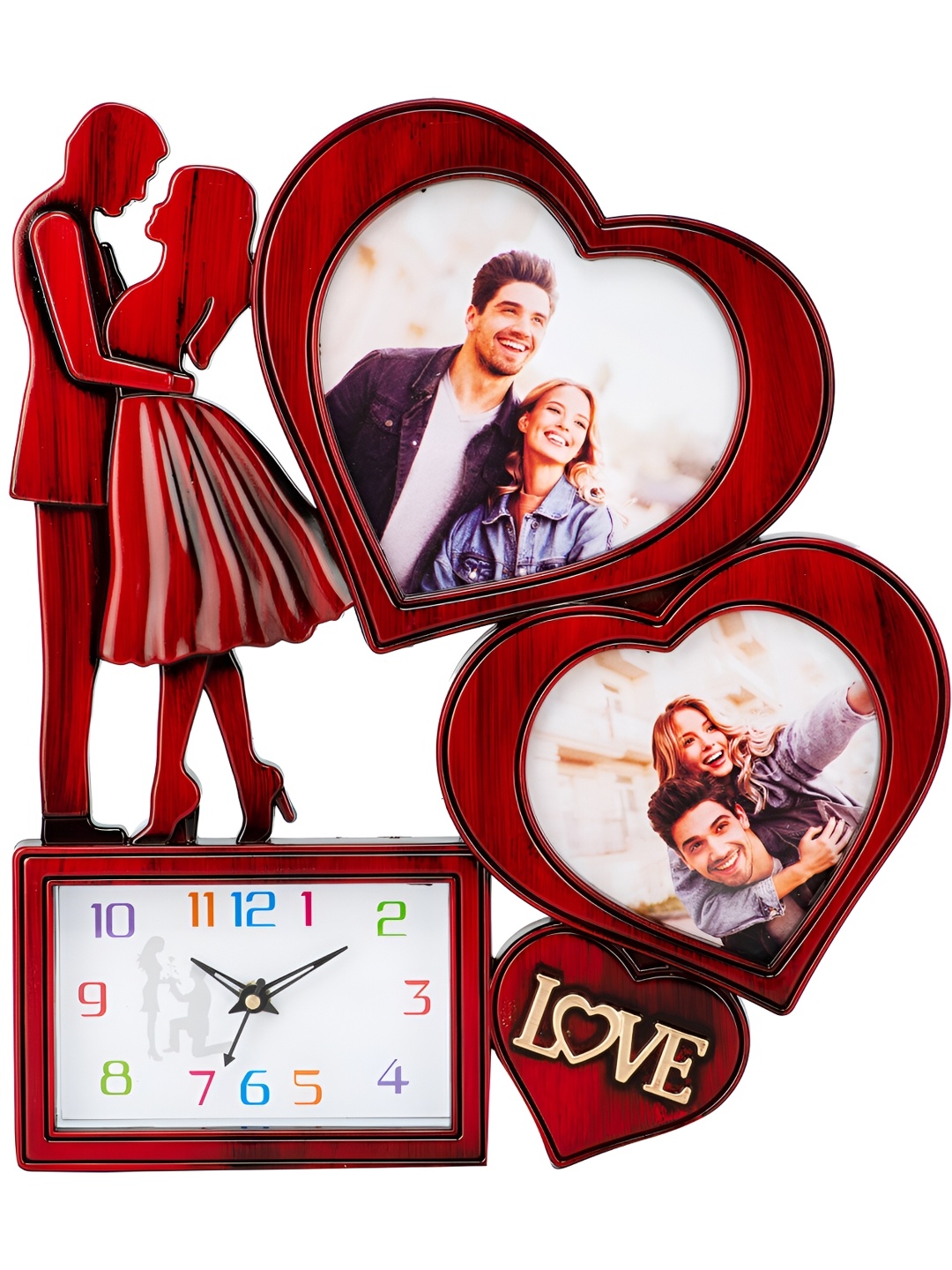 

Attractionz Red Contemporary Wall Clock
