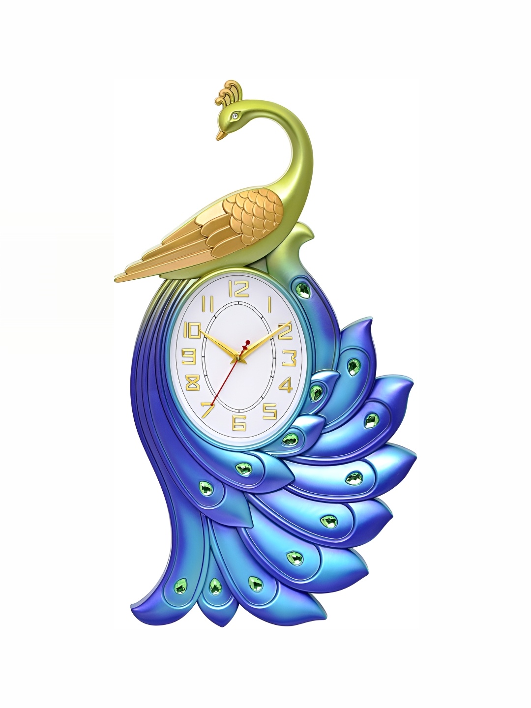 

Attractionz Blue & White Textured Oval Shaped Contemporary Wall Clock