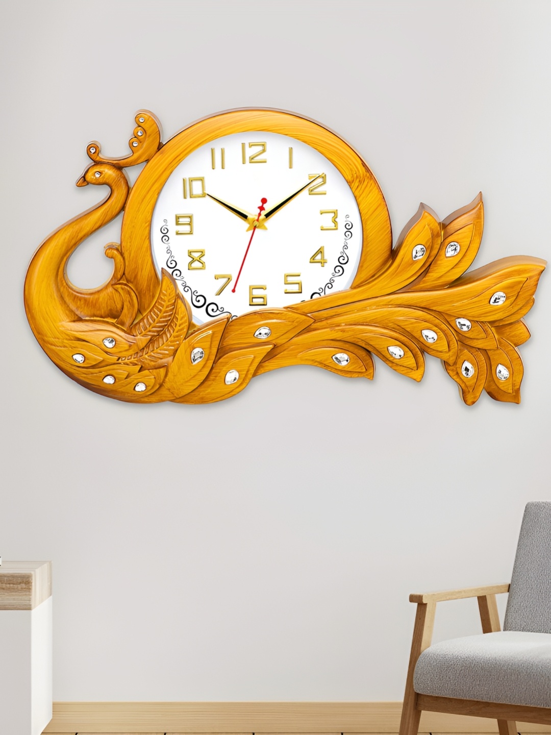 

Attractionz Horsehead Beige Round Contemporary Wall Clock