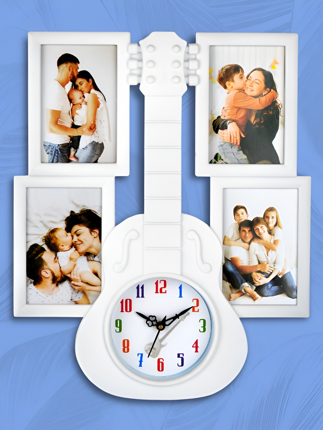 

Attractionz White Round Analogue Wall Clock