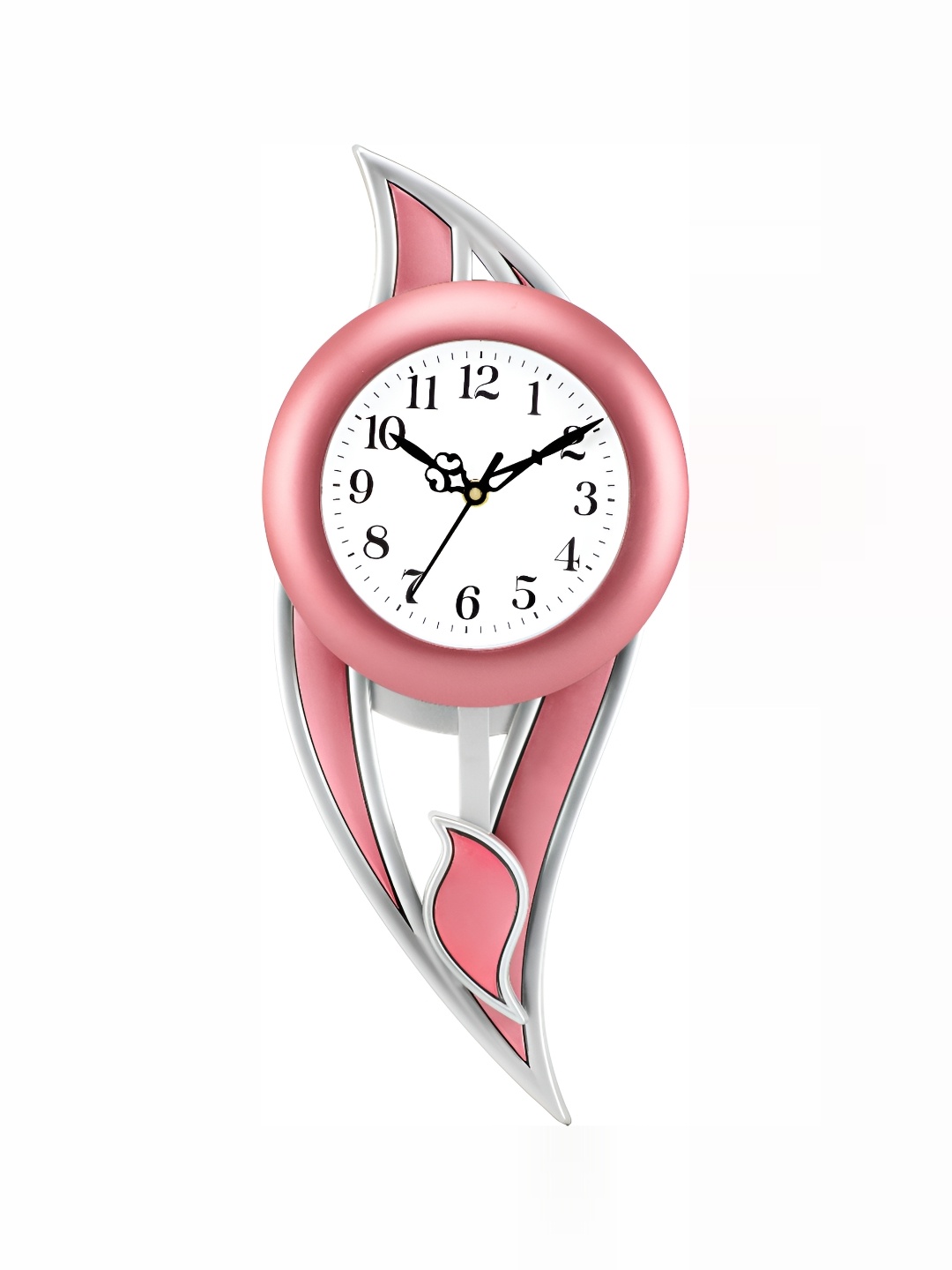 

Attractionz Pink & White Textured Round Shaped Contemporary Wall Clock