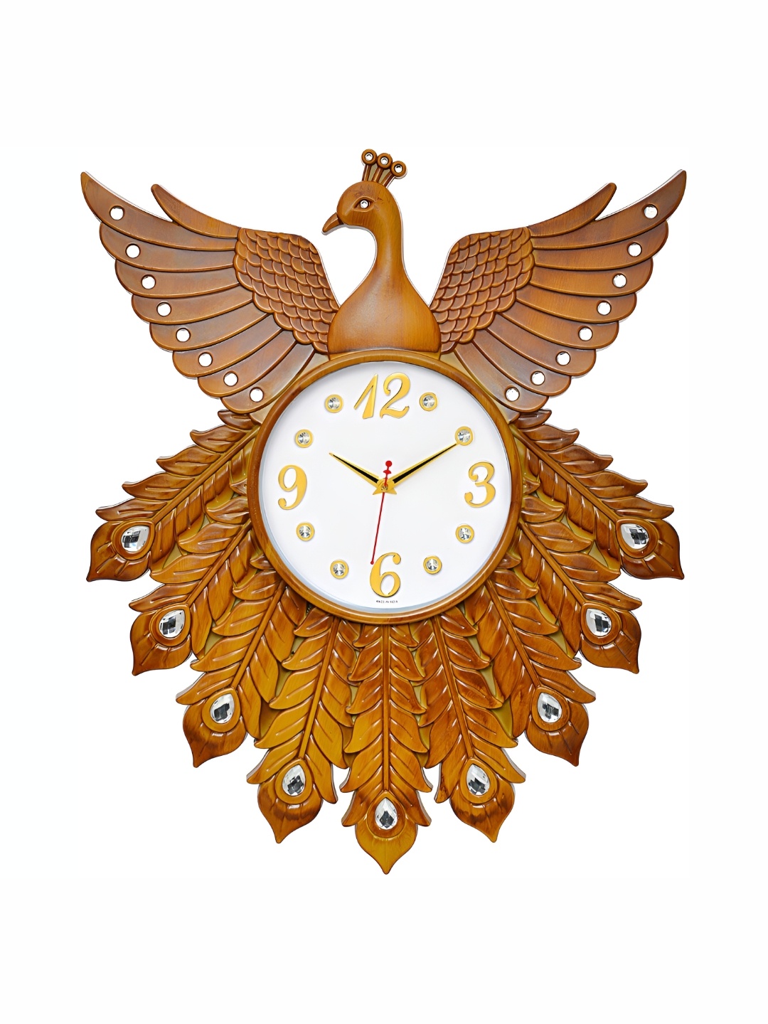 

Attractionz Beige Textured Round Contemporary Wall Clock