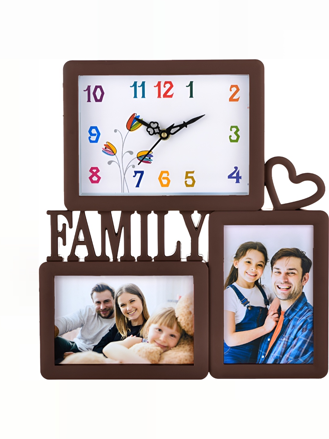

Attractionz Brown Square Contemporary Wall Clock