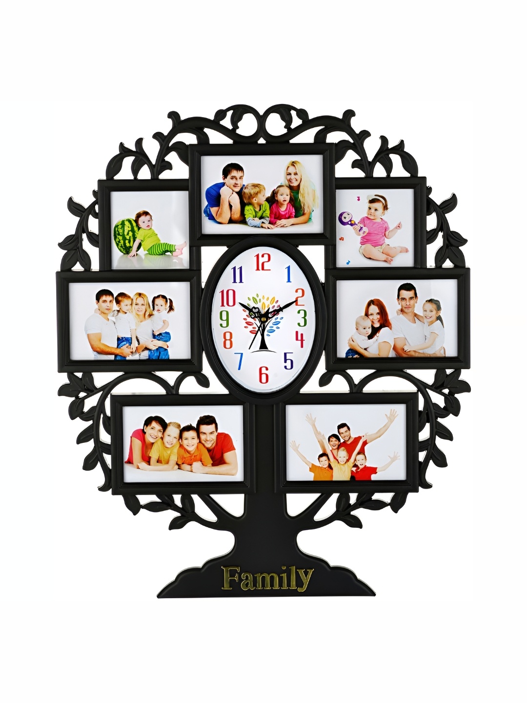 

Attractionz Black Oval Contemporary Analogue Wall Clock