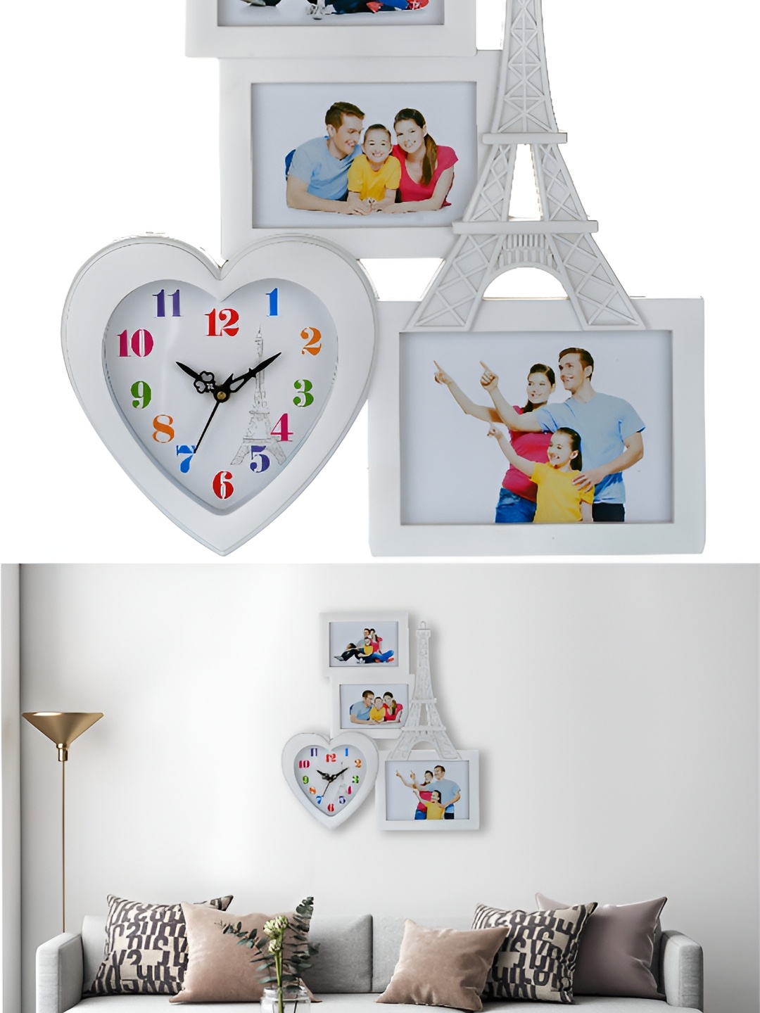 

Attractionz White Abstract Shaped Contemporary Wall Clock
