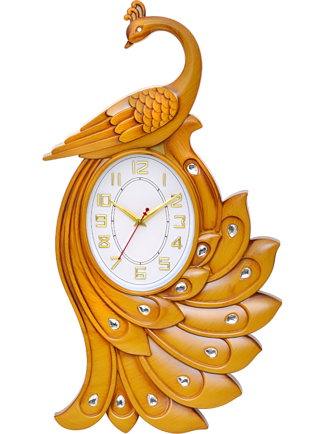 

Attractionz Beige & White Oval Textured Contemporary Wall Clock