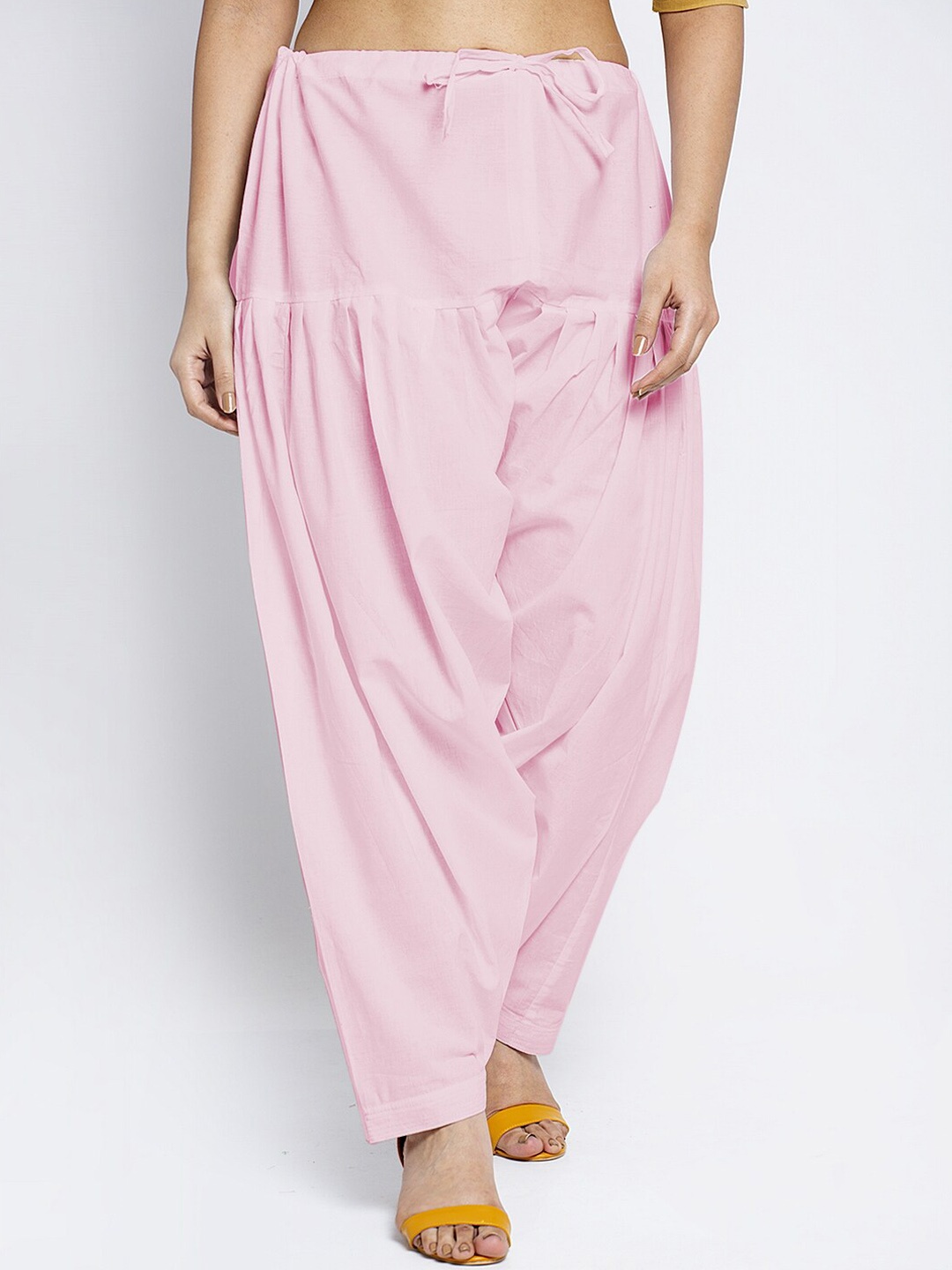 

GRACIT Women Pure Cotton Loose-Fit Patiala, Pink