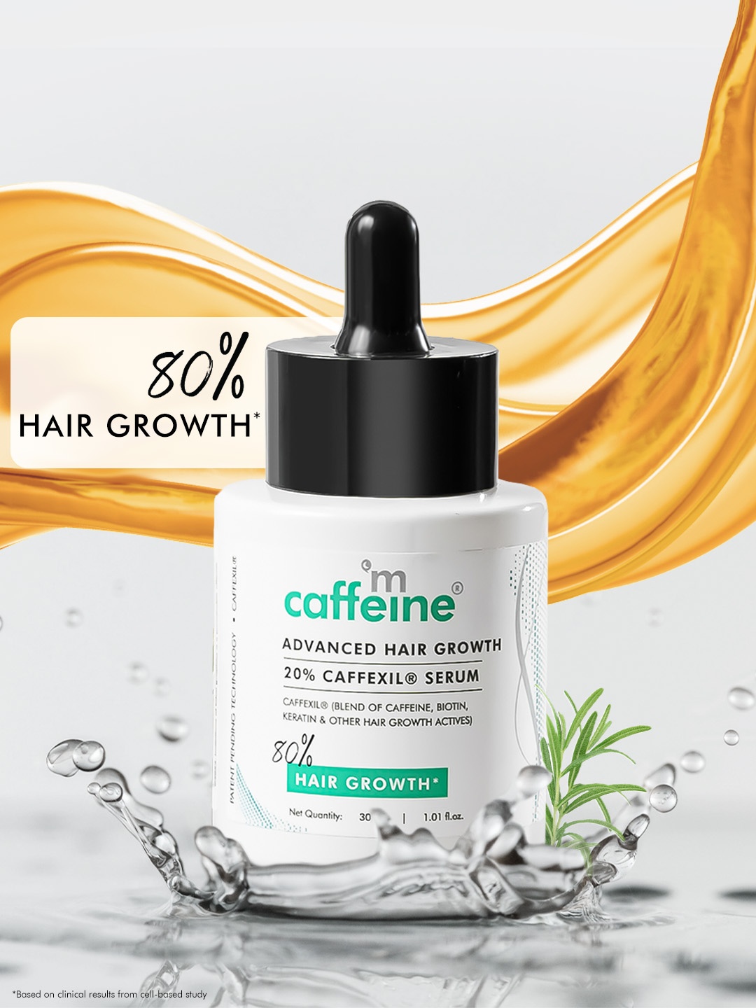 

MCaffeine Advanced Hair Growth 20% Caffexil Hair Serum - 30ml, White
