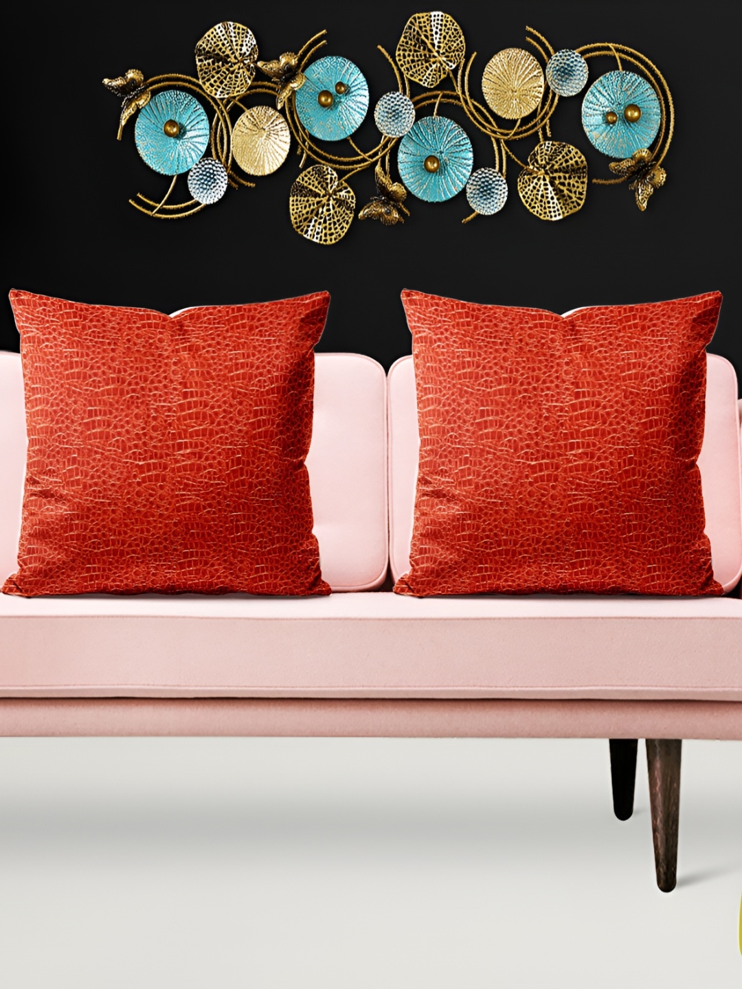 

ArtzFolio Rust 5 Pcs Square Cushion Covers