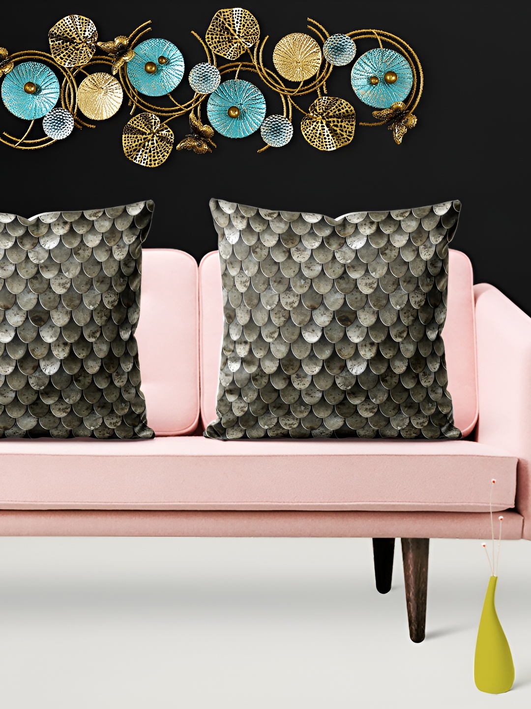 

ArtzFolio Black & White 5 Pieces Square Cushion Covers
