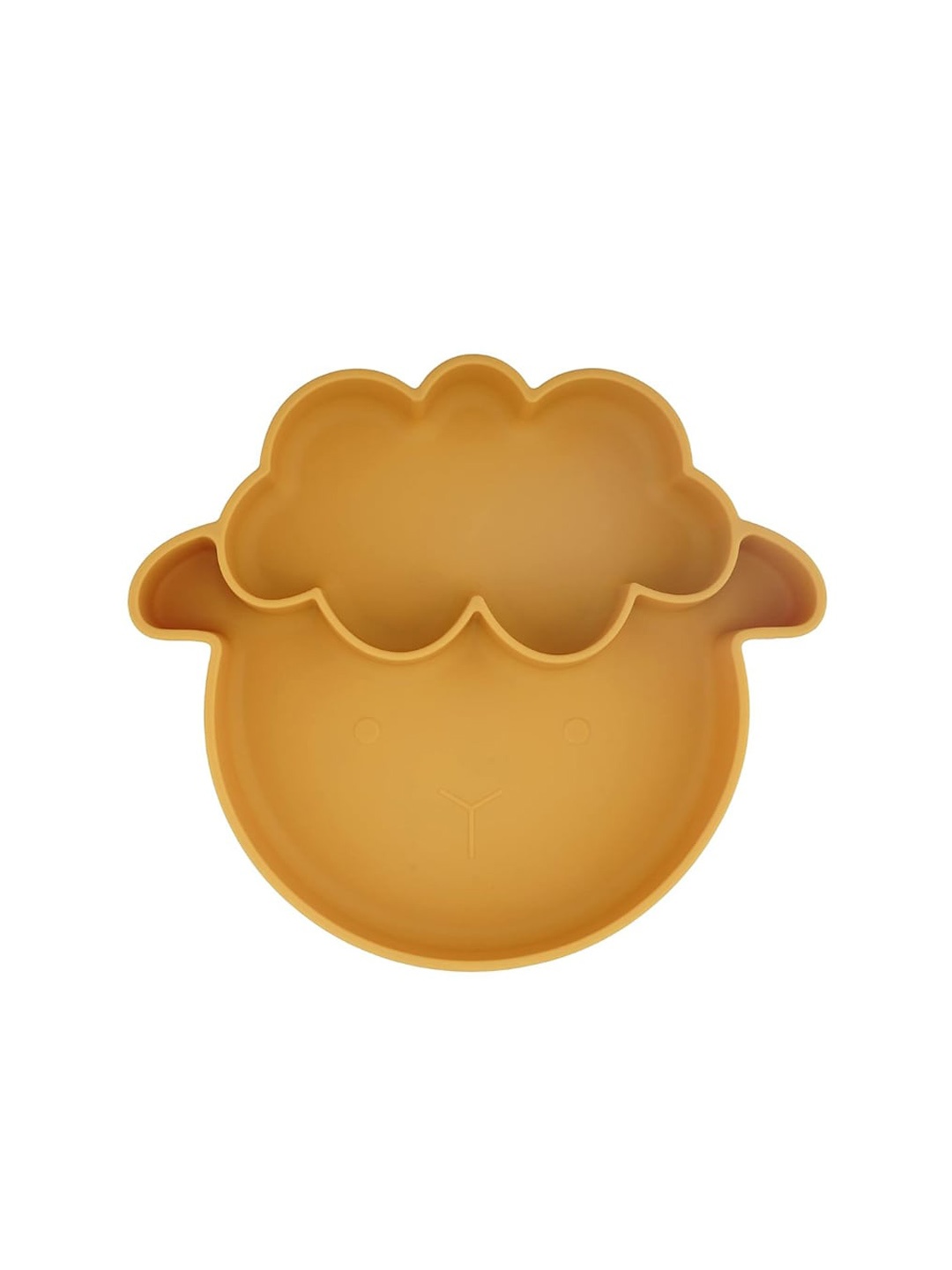 

GUCHIGU Infants BPA Free Suction Base Silicone Feeding Plate, Mustard