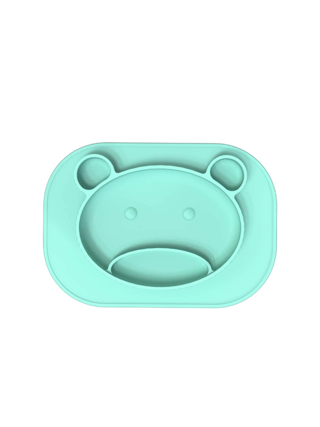 

GUCHIGU Infants BPA Free Silicone Feeding Plate, Green