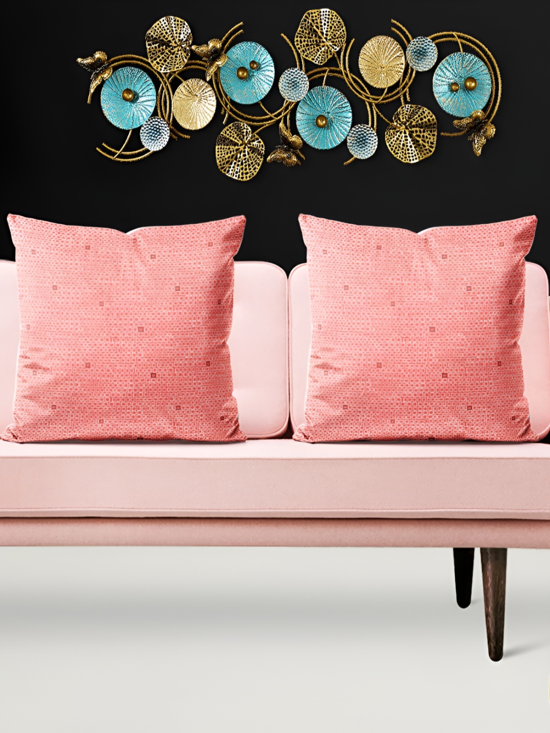 

ArtzFolio Pink 5 Pieces Square Cushion Covers