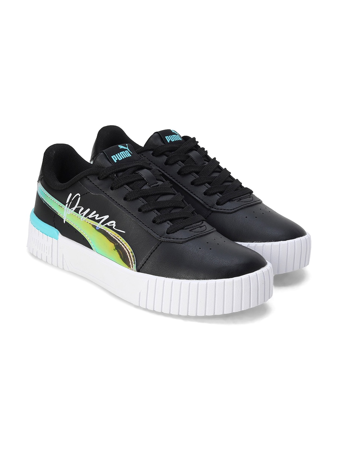 

Puma Carina 2.0 Crystal Wings Youth Girls Printed Sneakers, Black