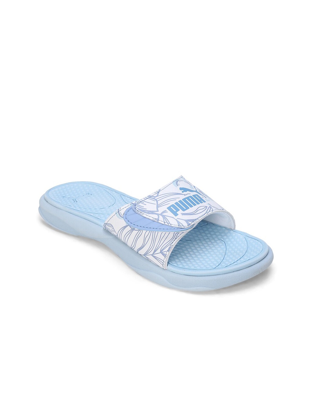 

Puma Women Royalcat Comfort Softride Floral Slides, Blue