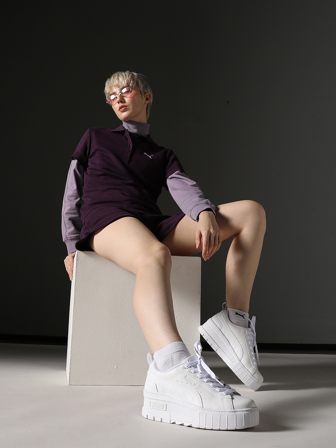 

Puma Women Mayze Wedge Sneakers, White