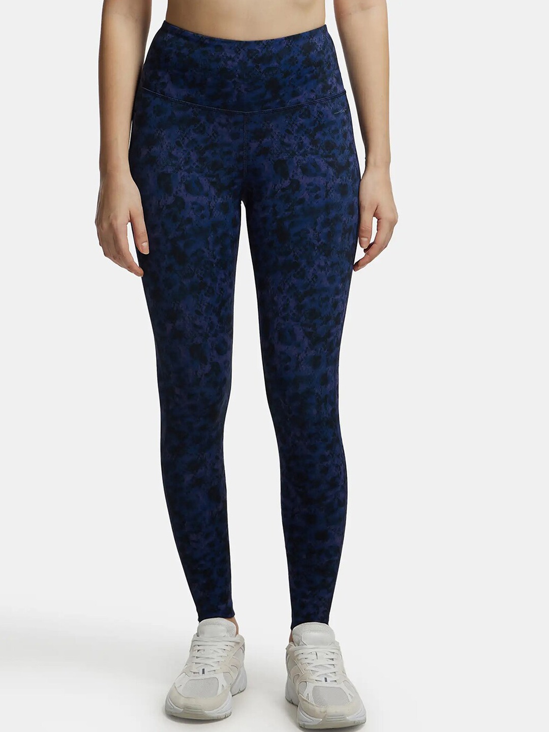 

Jockey Microfiber Stretch Performance Ankle Length Legging with Broad Waistband-MW68, Blue