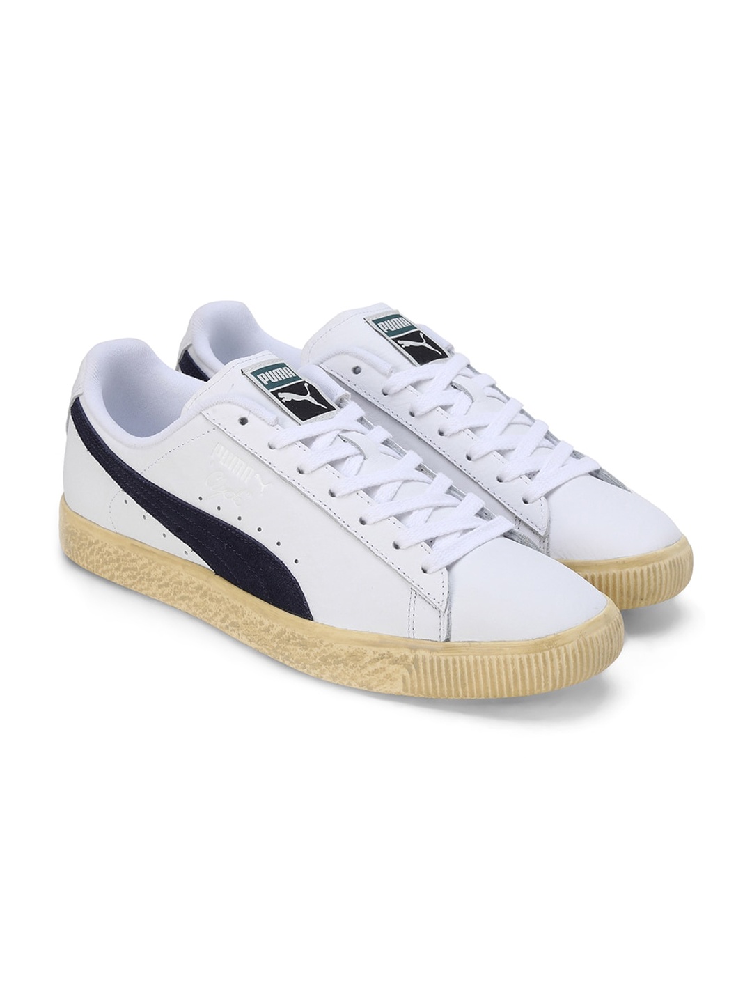 

Puma Unisex Clyde Vintage Sneakers, White