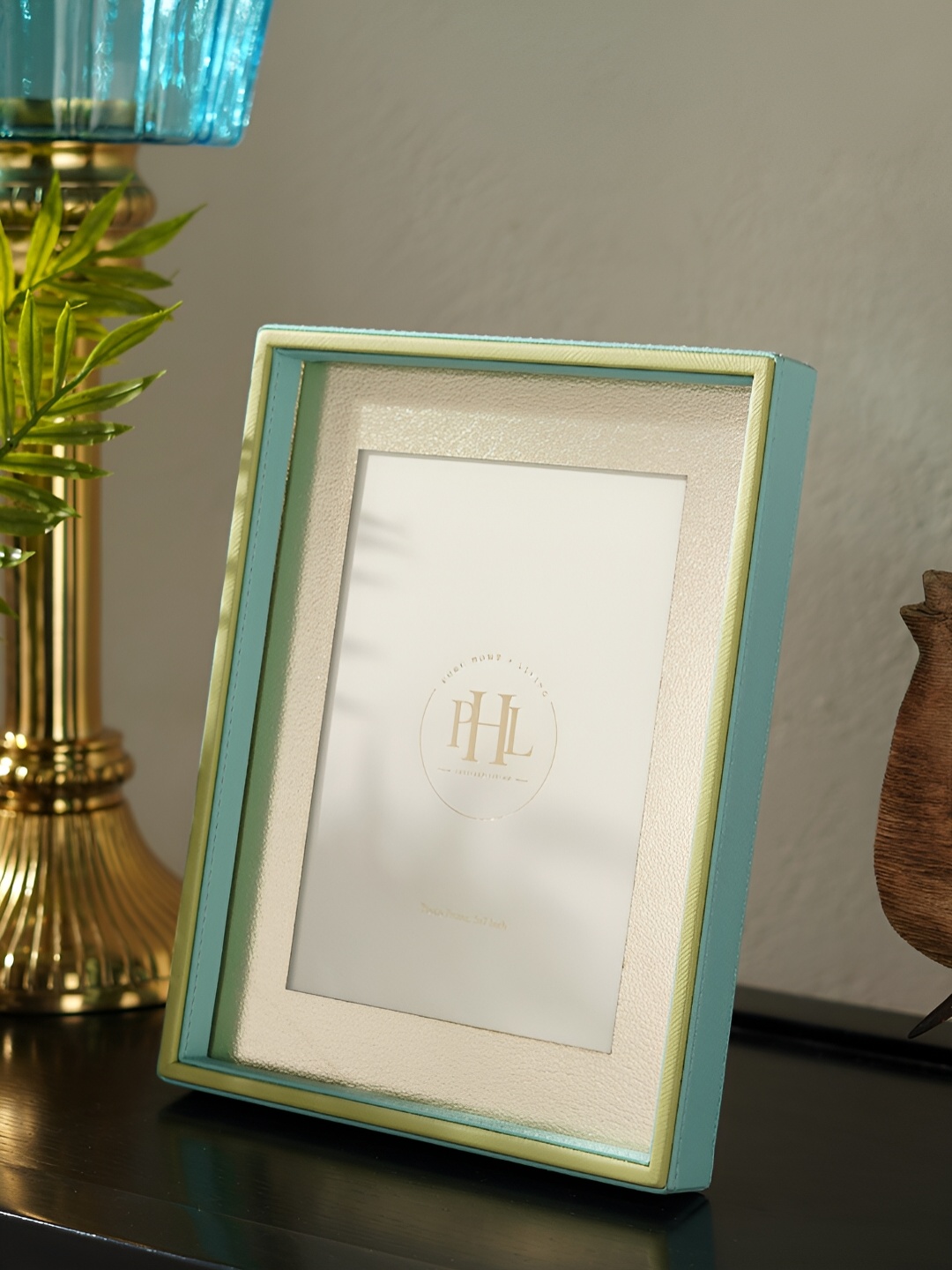 

Pure Home and Living Blue & Gold-Toned 1 Pieces MDF Table Photo Frames