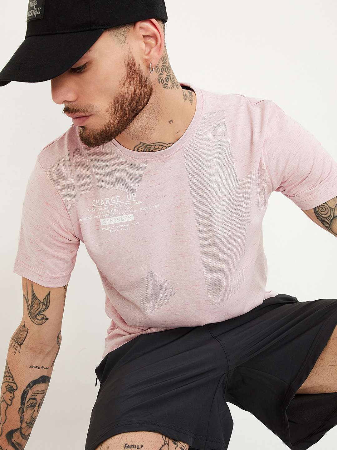 

max Men Pockets T-shirt, Pink