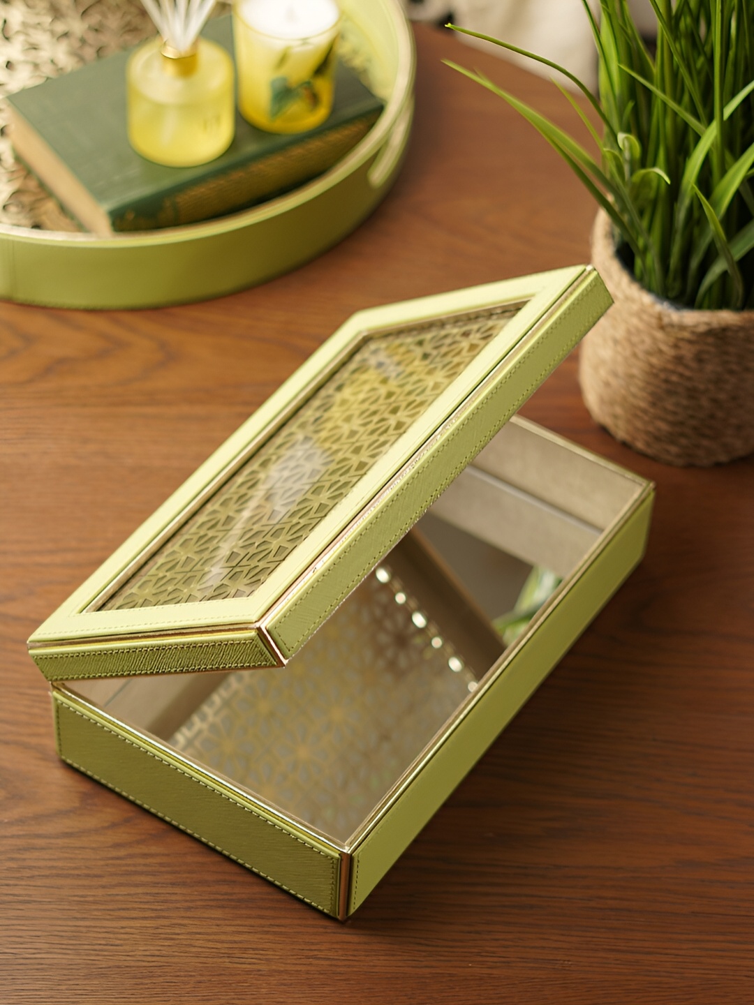 

Pure Home and Living Green Set of 1 Regular Multi-Utility Organisers
