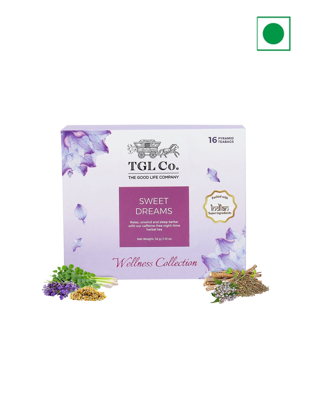 

TGL Co. 16-Pcs Sweet Dreams Tea Bags 32gm, White