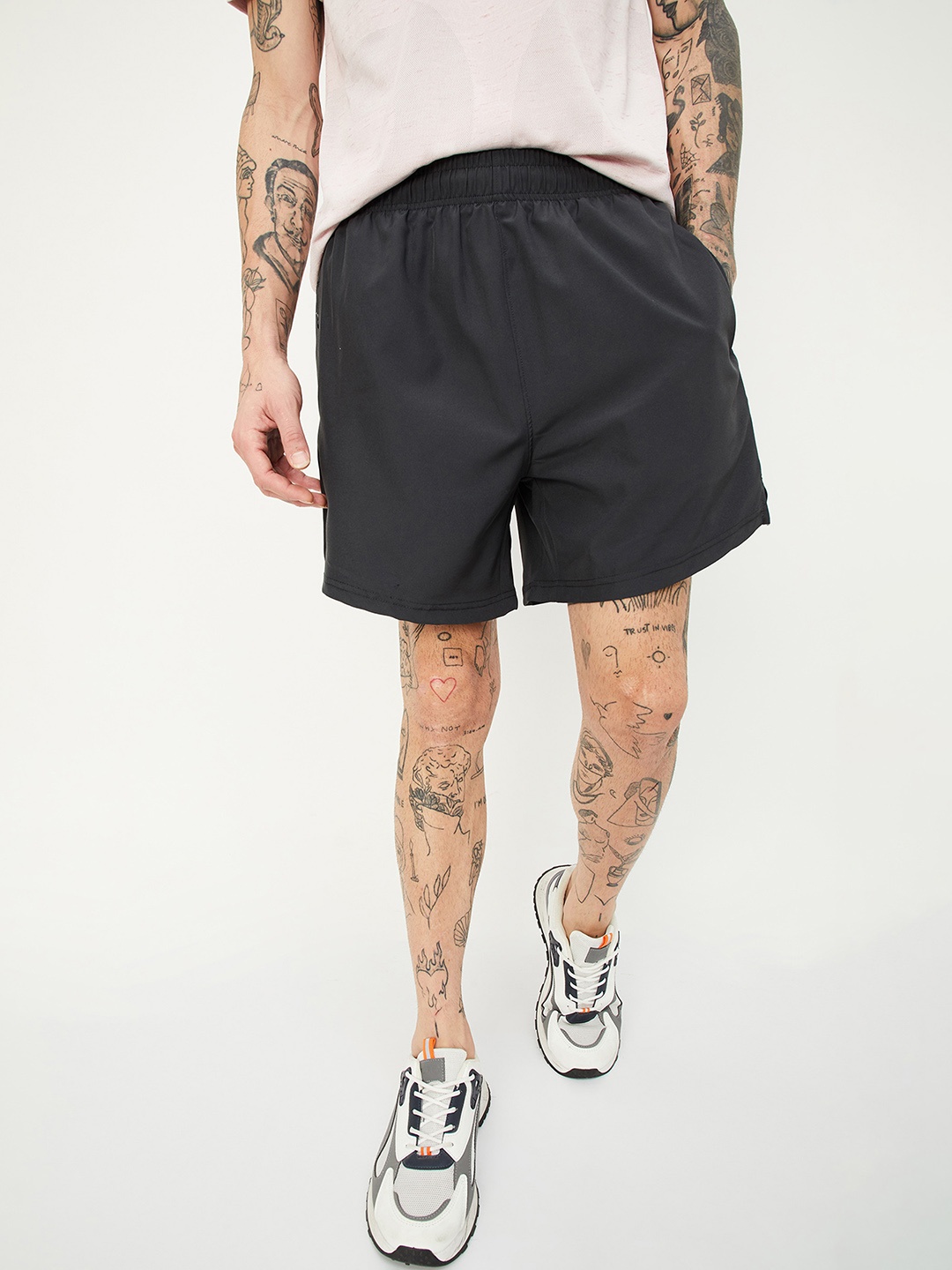 max Men Sports Shorts, Grey