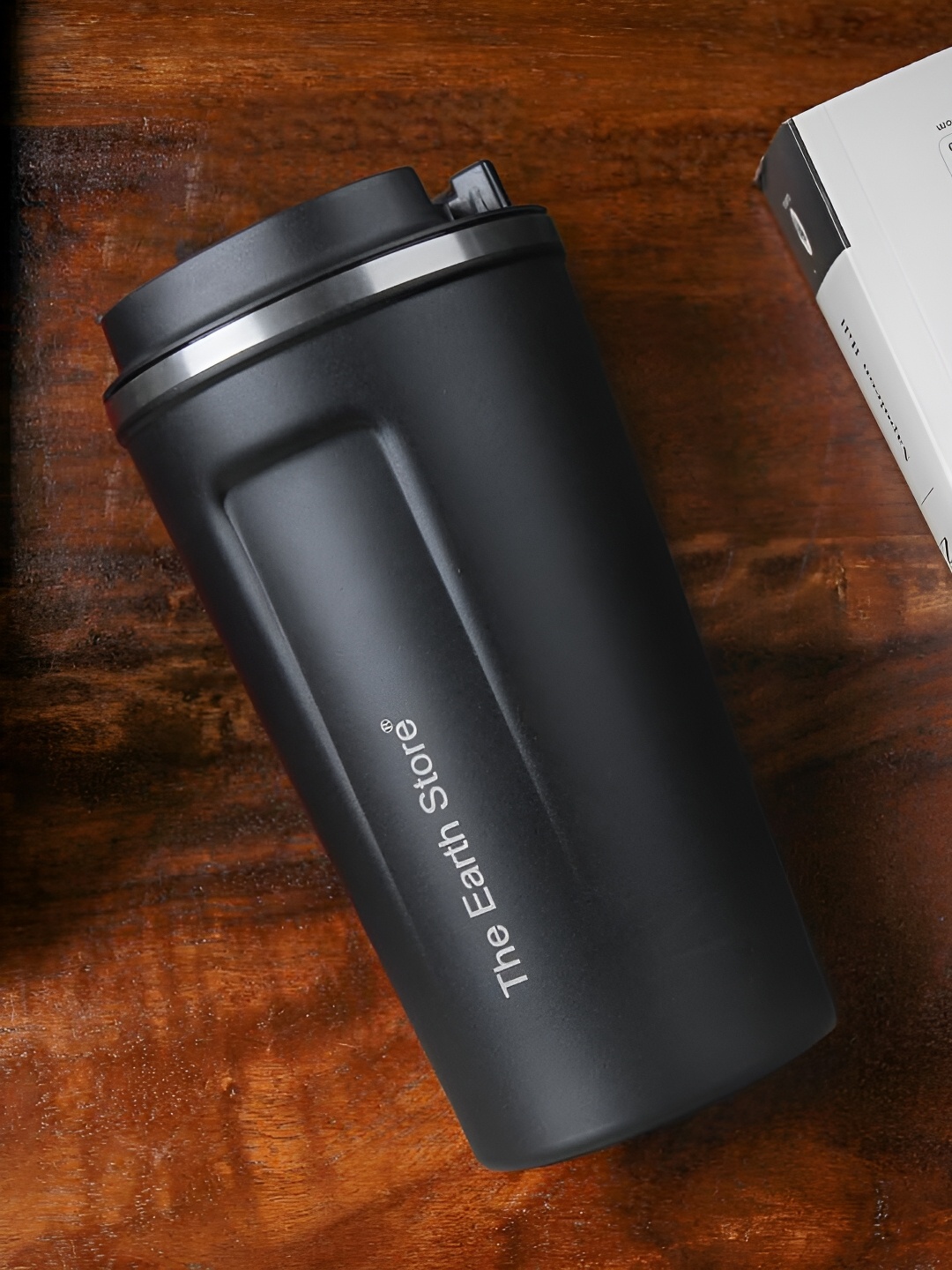 

The Earth Store Black Solid Stainless Steel Matte Mugs Set of Cups and Mugs