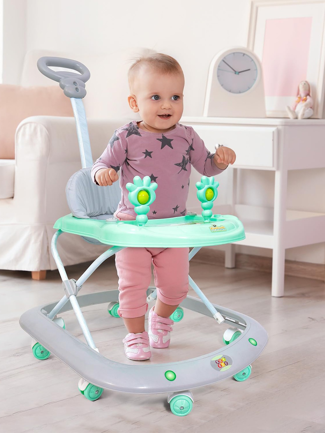 

BeyBee Infants Light Weight 8 Wheel Walker, Green