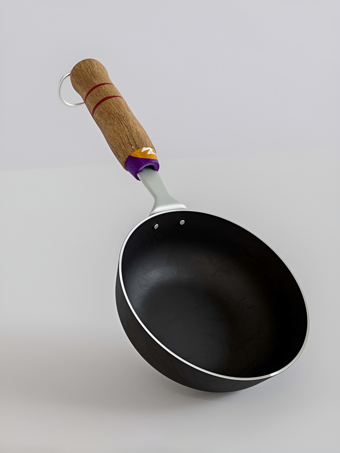 

The Earth Store Black Iron Induction Base Tadka Pan