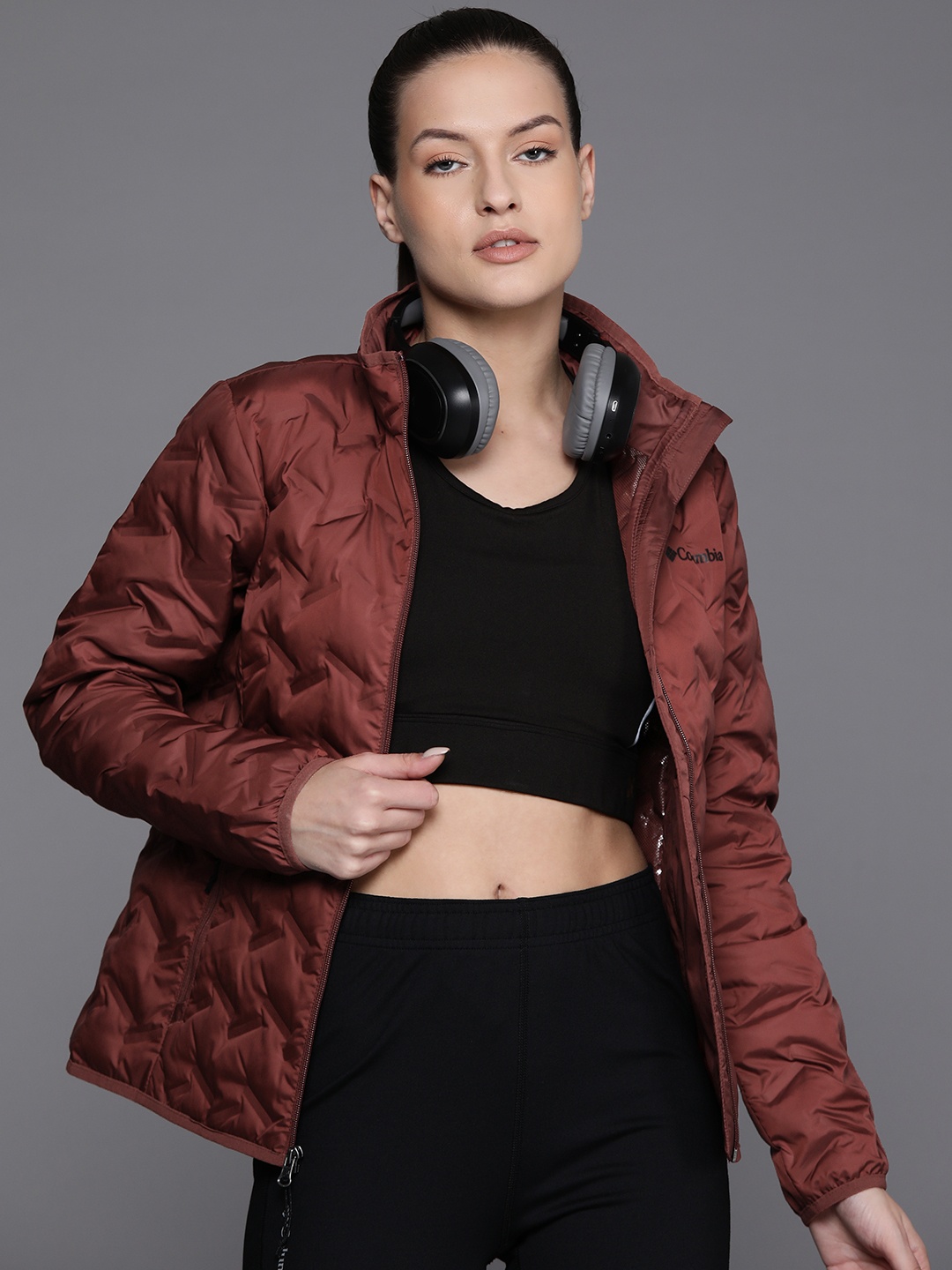 

Columbia Women Insulator Quilted Delta Ridge Down Jacket, Brown