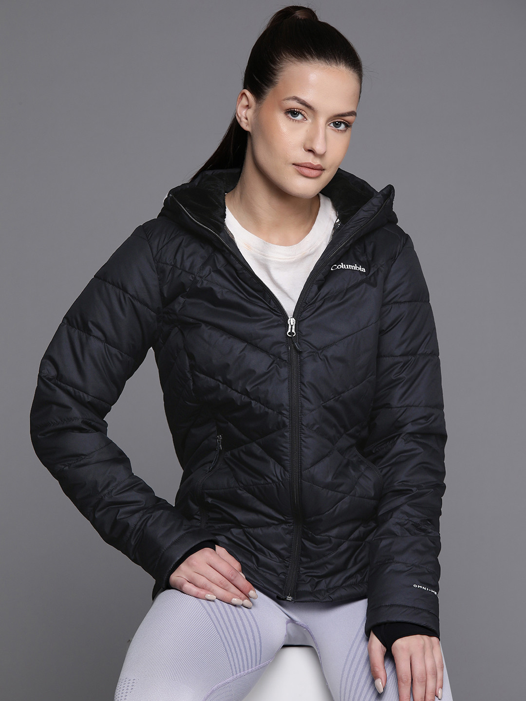 

Columbia Women Insulator Padded Heavenly Hooded Jacket, Black