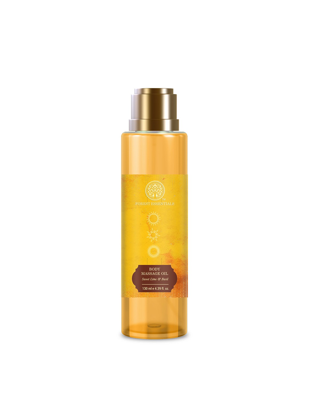 

Forest Essentials Sweet Lime & Basil Body Massage Oil For Moisture & Nourishment - 130ml, Yellow
