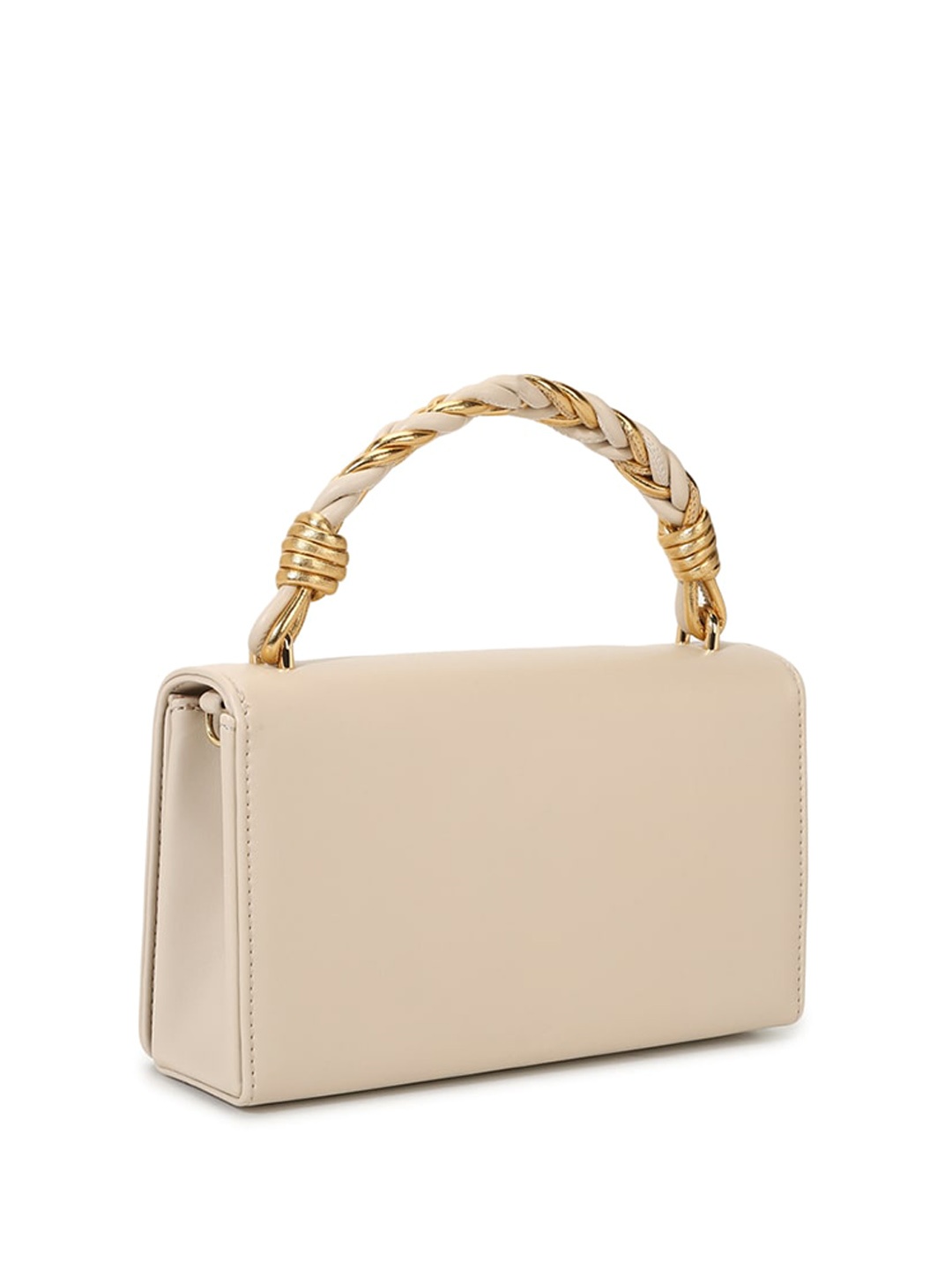 

LOVE MOSCHINO Structured Handheld Bag, Off white