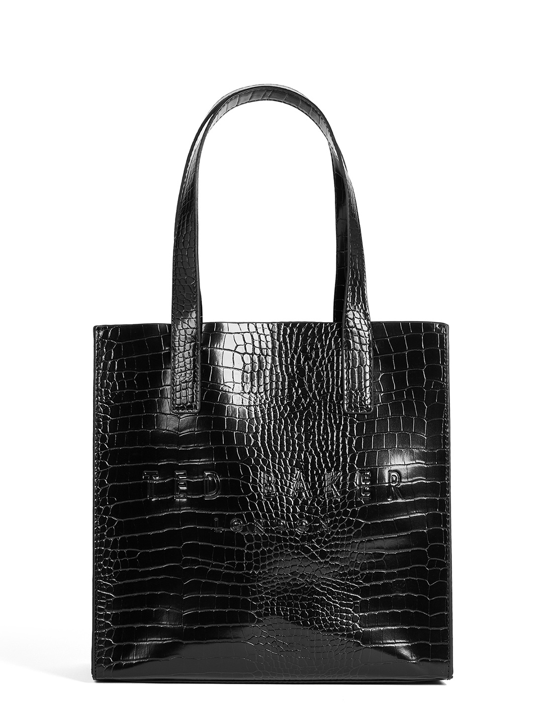 

Ted Baker Animal Textured Swagger Tote Bag, Black