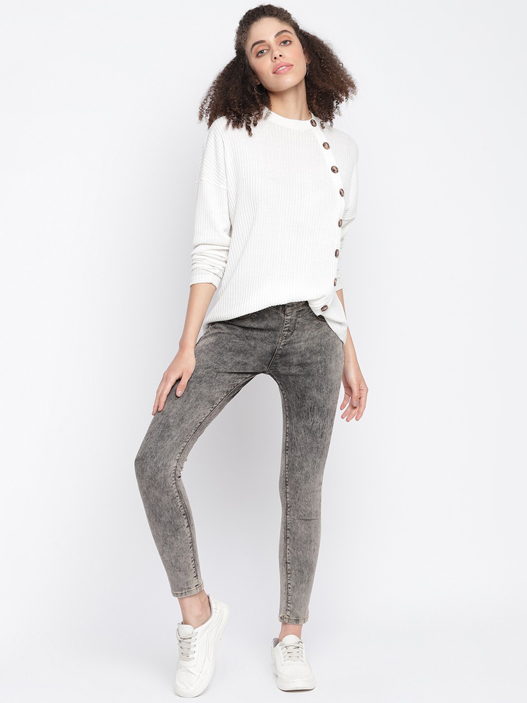 

TALES & STORIES Women Skinny Fit Jeggings, Grey