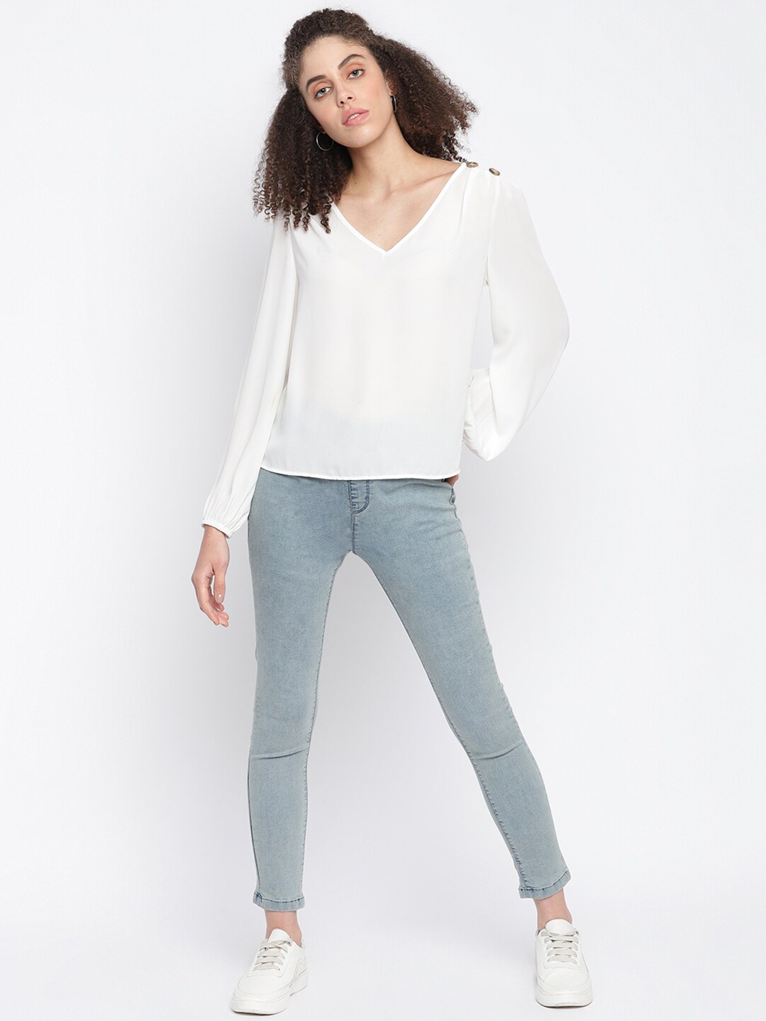 

TALES & STORIES Women Solid Skinny Fit Jeggings, Blue