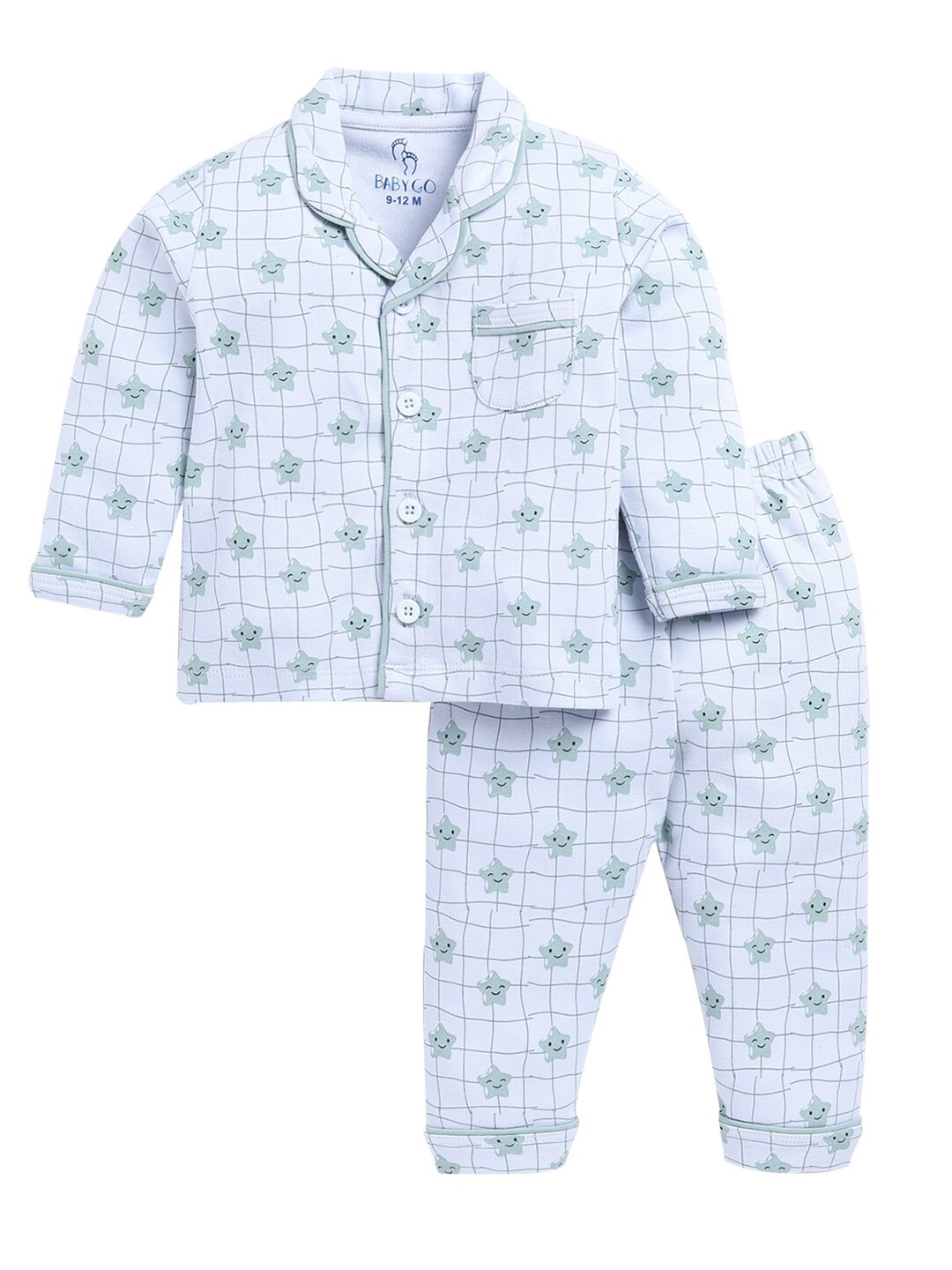 

BABY GO Boys Printed T-shirt with Pyjamas, Olive