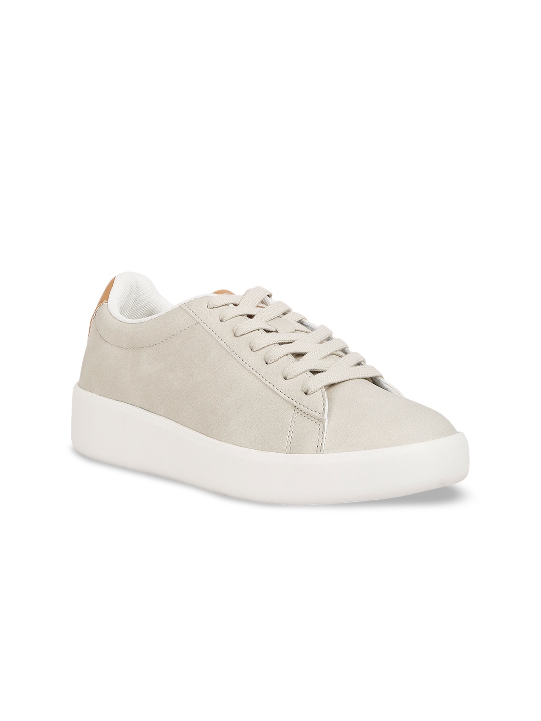

London Rag Women Round Toe Lace-Ups Sneakers, Grey