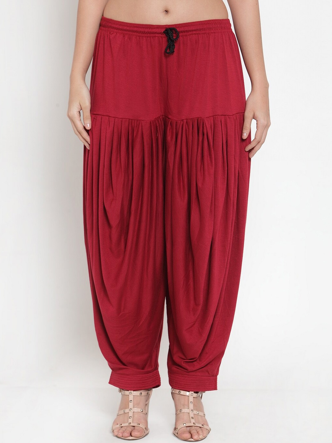 

GRACIT Loose-Fit Mid-Rise Patiala, Maroon