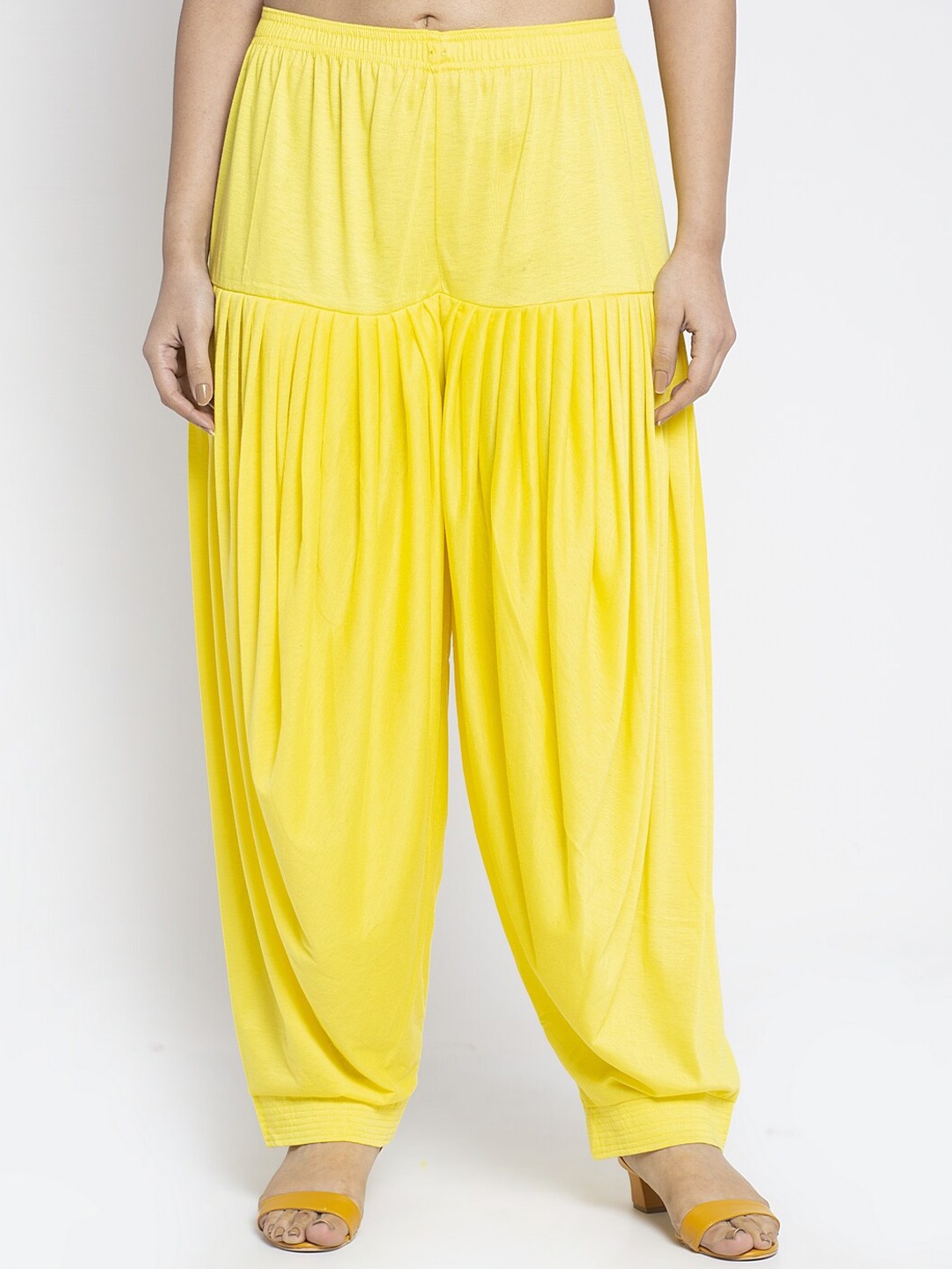 

GRACIT Loose-Fit Mid-Rise Patiala, Yellow