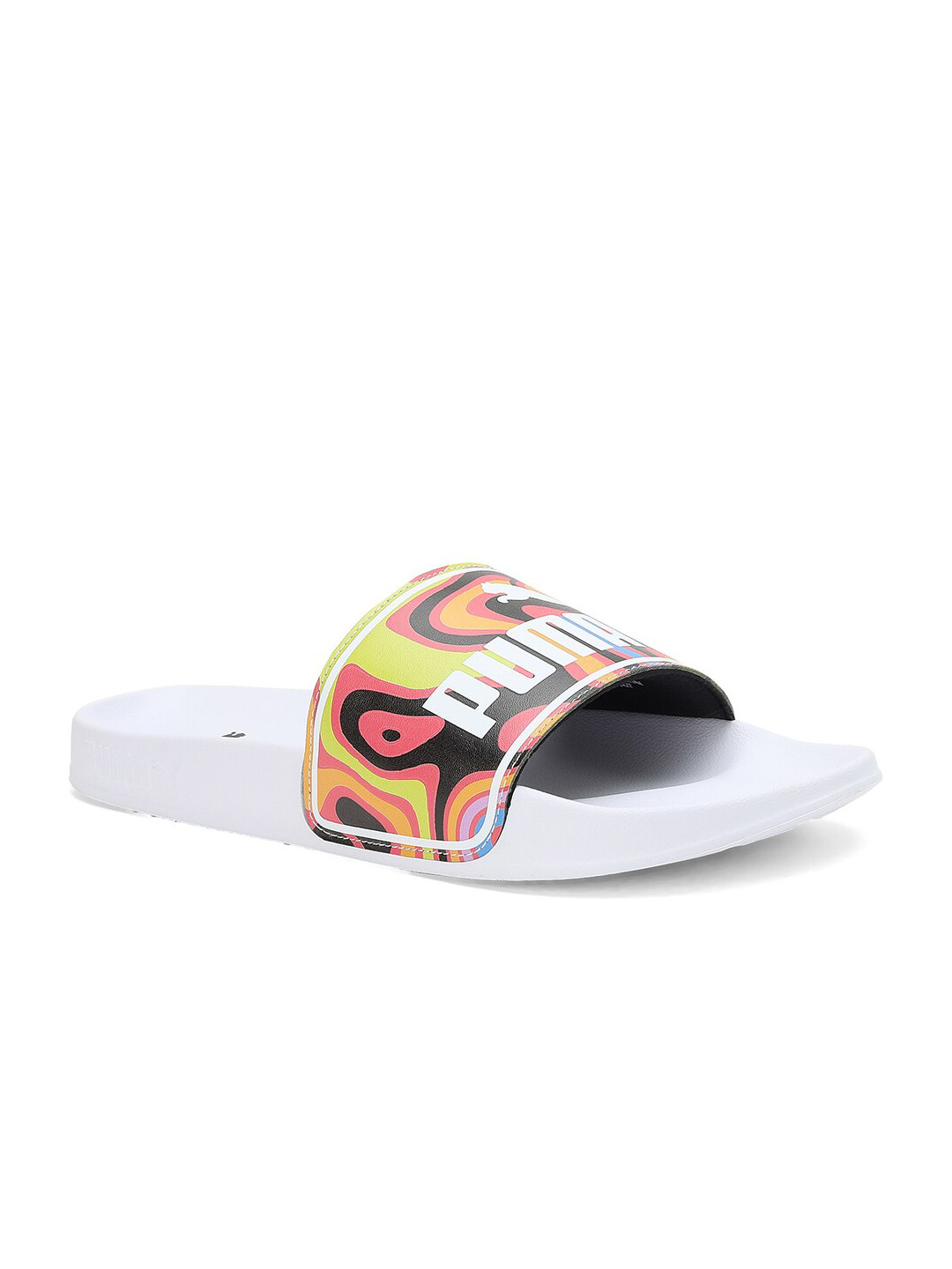 

Puma Unisex Leadcat 2.0 Graffiti Slides, White