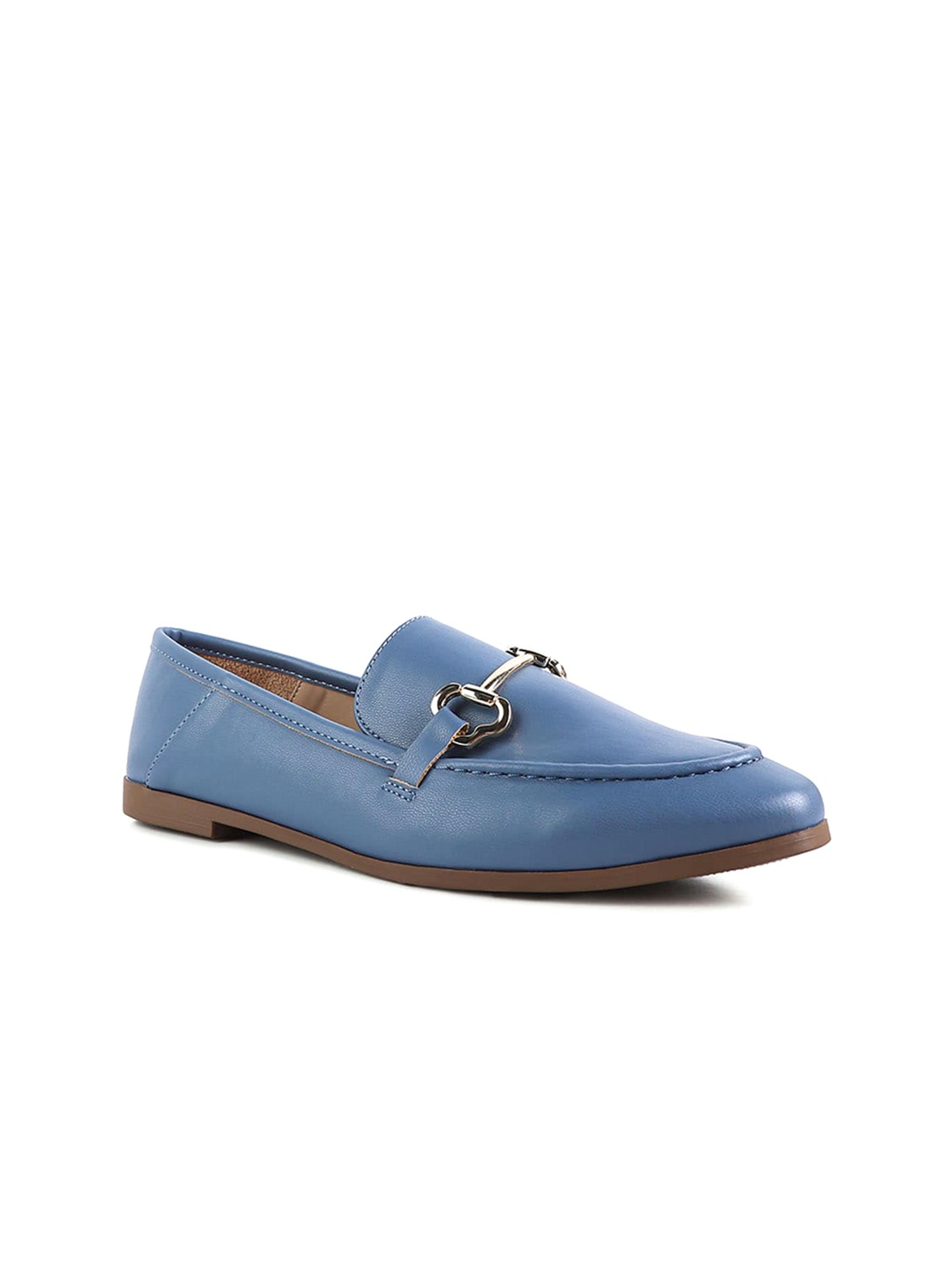 

London Rag Women Round Toe Loafers, Blue