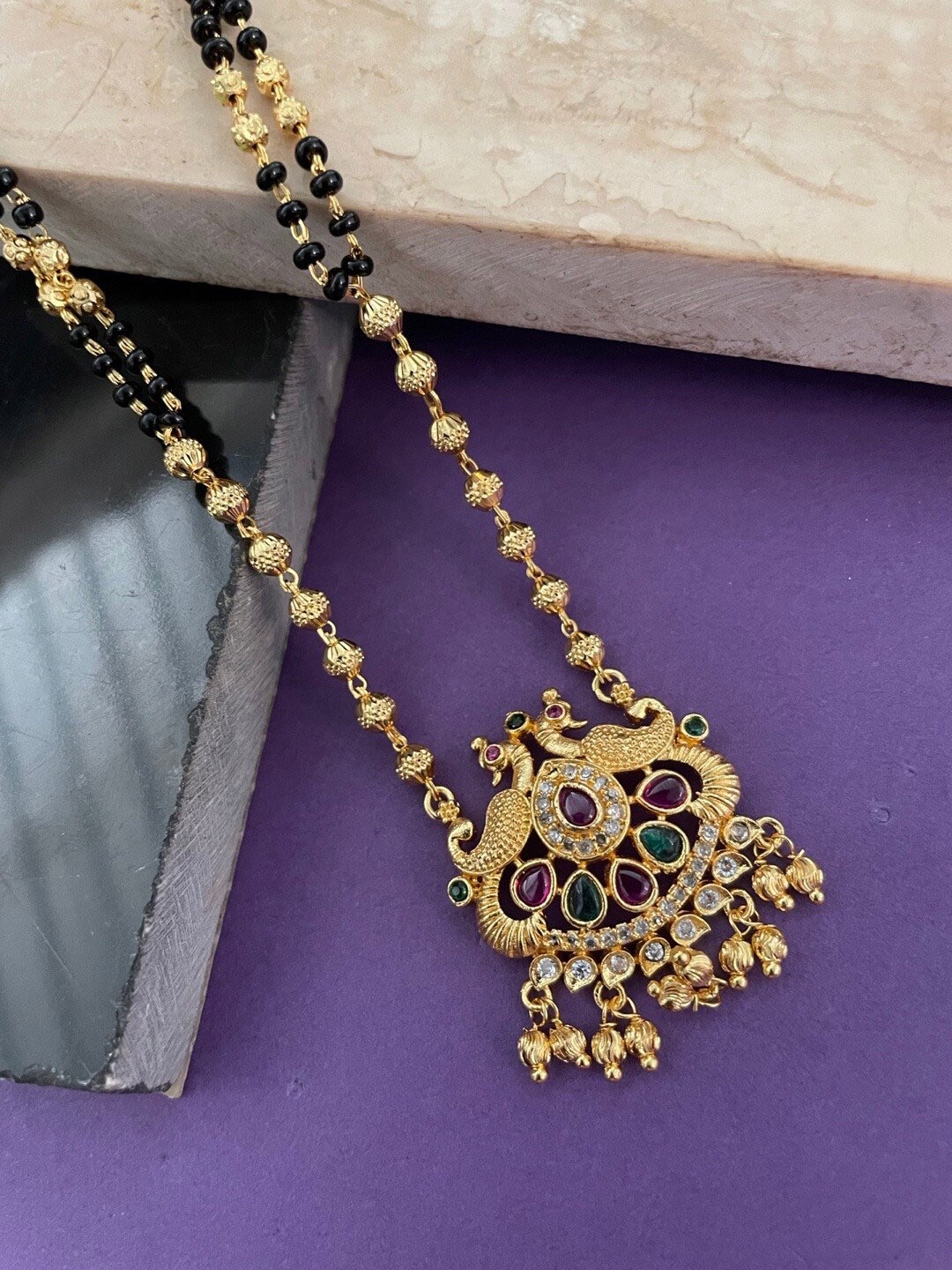 

Digital Dress Room Gold-Plated AD-Studded Mangalsutra